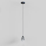 Dewdrop LED Pendant Small Black By ET2 Front View