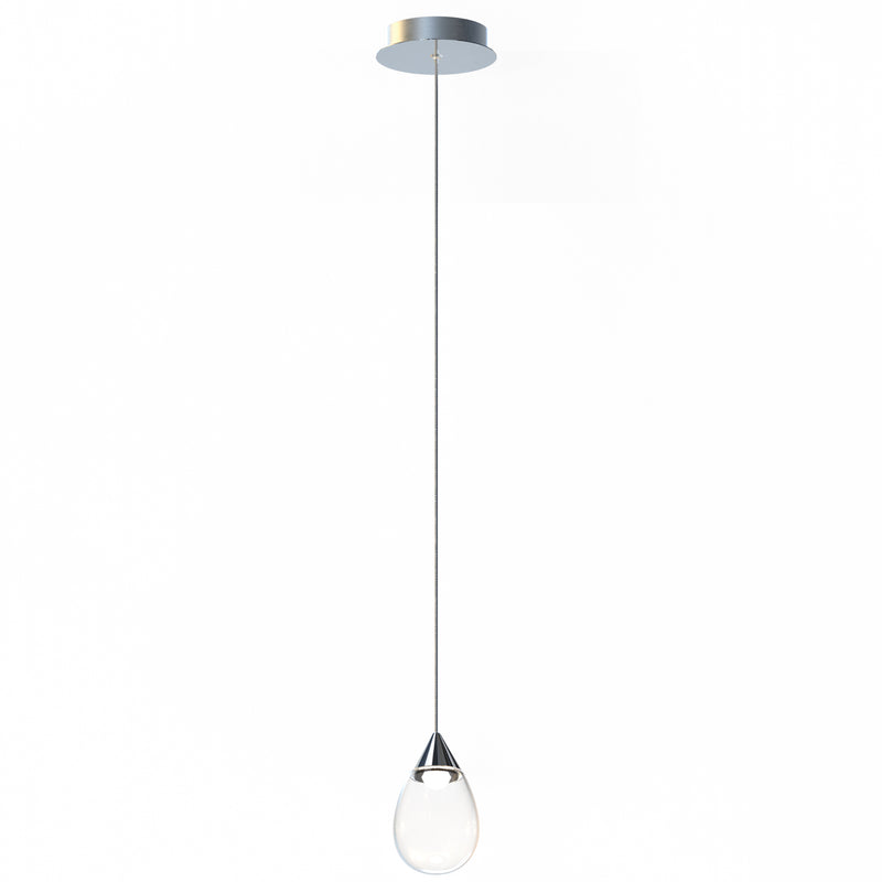 Dewdrop LED Pendant Small Polished Chrome By ET2