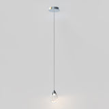 Dewdrop LED Pendant Small Polished Chrome With Light By ET2