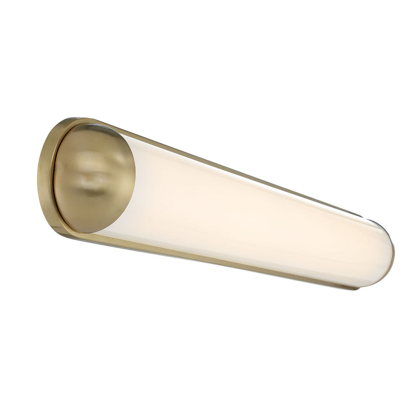 Dolo Vanity Light Large Soft Brass By Lib And Co Side View