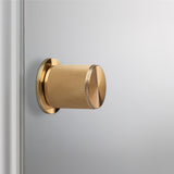 Door Knob Set Cross Brass By Buster And Punch Side View
