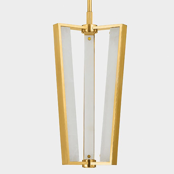 Edgemere Pendant Aged Brass By Hudson Valley Front View