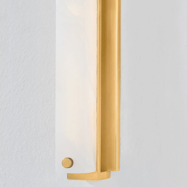 Edgemere Wall Sconce Aged Brass By Hudson Valley Side View