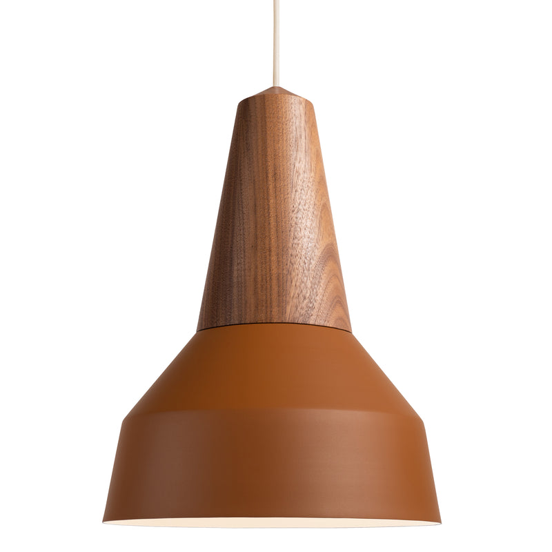 Eikon Basic Pendant Walnut Amber By Schneid Studio