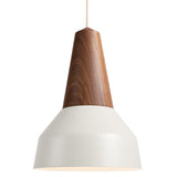 Eikon Basic Pendant Walnut White By Schneid Studio