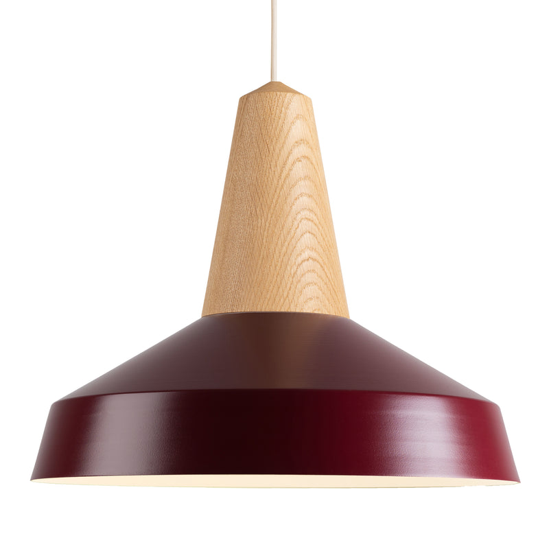 Eikon Circus Pendant Oak Burgundy By Schneid Studio