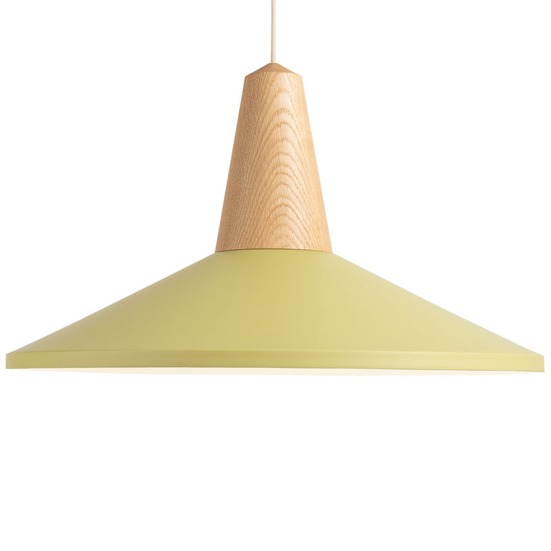 Eikon Shell Pendant Oak Olive By Schneid Studio