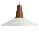 Eikon Shell Pendant Walnut White By Schneid Studio