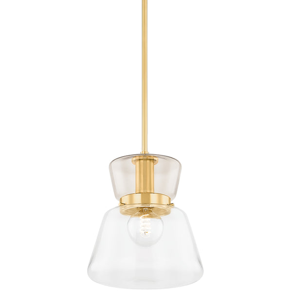 Elodie Pendant Light Small Aged Brass By Mitzi