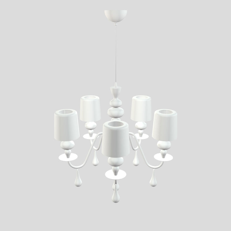 Eva Chandelier By Masiero, S5, Finish: Matt White,  , | Casa Di Luce Lighting