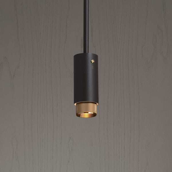 Exhaust Pendant Graphite Brass By Buster And Punch Side View