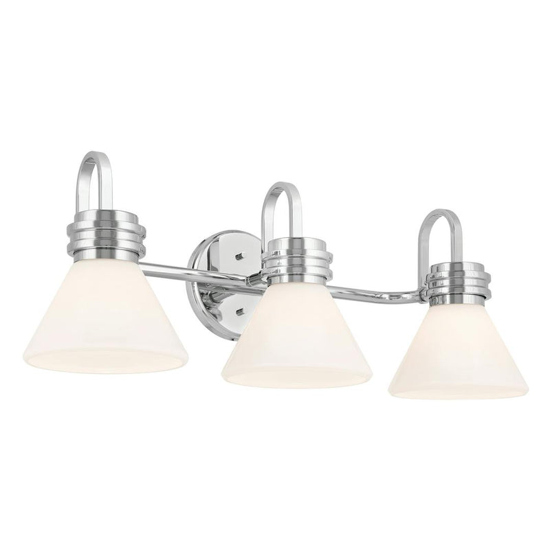 Farum Wall Sconce 3 Lights Chrome By Kichler