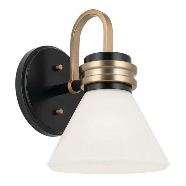 Farum Wall Sconce Black Champagne Bronze By Kichler Side View