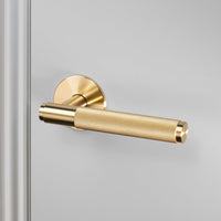 Fixed Door Handle Cross Brass By Buster And Punch