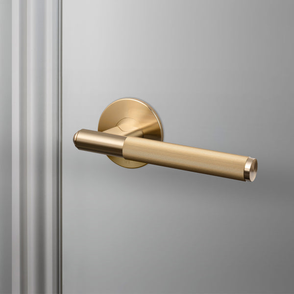 Fixed Door Handle Linear Brass By Buster And Punch