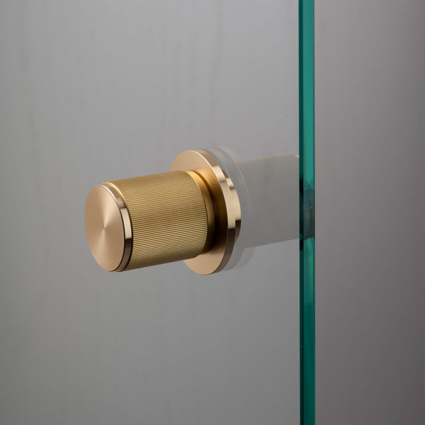 Fixed Door Knob Linear Brass Single Side By Buster And Punch