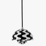 Flowerpot VP1 Pendant Black White By And Tradition