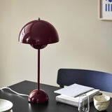 Flowerpot VP3 Table Lamp Dark Plum By And Tradition Lifestyle View