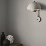 Flowerpot VP8 Plug In Wall Sconce Matte Light Grey By And Tradition Lifestyle View