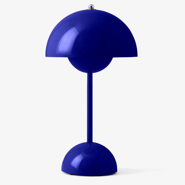 Flowerpot VP9 Portable Table Lamp Cobalt Blue By And Tradition