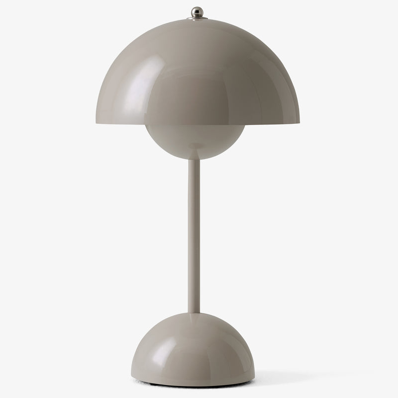 Flowerpot VP9 Portable Table Lamp Grey Beige By And Tradition