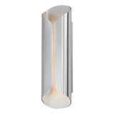 Folio Outdoor Wall Lamp Satin Aluminium And White Large By ET2