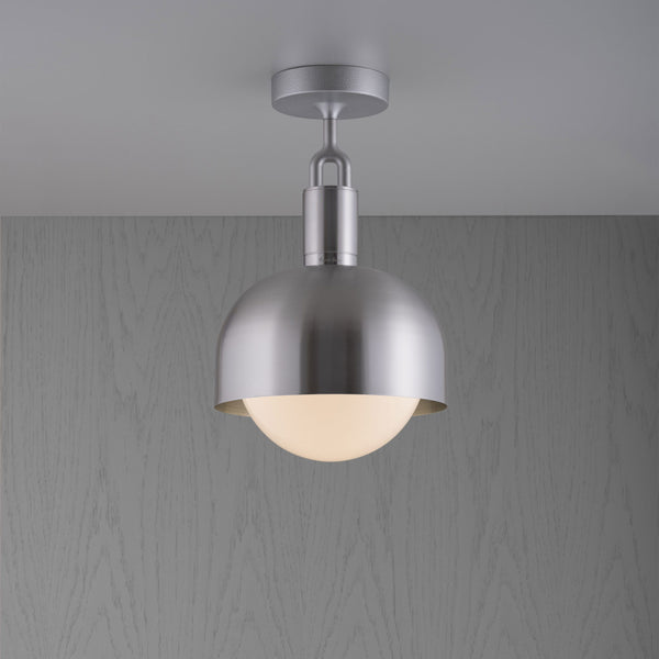 Forked Globe Shade Ceiling Light Steel Medium By Buster And Punch