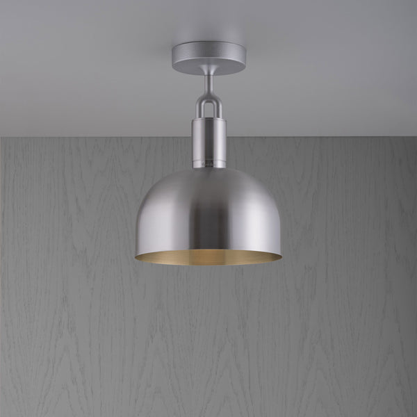 Forked Shade Ceiling  Light Steel Medium By Buster And Punch