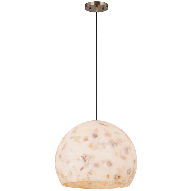 Globe Pendant Brushed Brass Medium By Justice Design