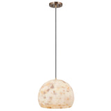 Globe Pendant Brushed Brass Small By Justice Design