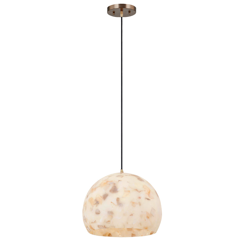 Globe Pendant Brushed Brass Small By Justice Design