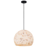 Globe Pendant Matte Black Medium By Justice Design