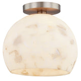 Globe Semi-Flush Brushed Brass By Justice Design