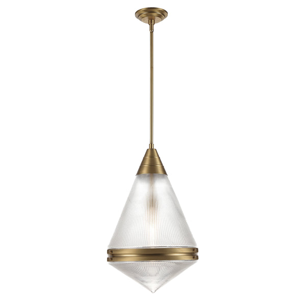 Hargreaves 1 Light Pendant Natural Aged Brass By Maxim Lighting