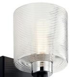 Harvan Wall Sconce Black 1 Light By Kichler Detailed View