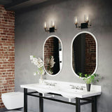 Harvan Wall Sconce Black 2 Lights By Kichler Lifestyle View