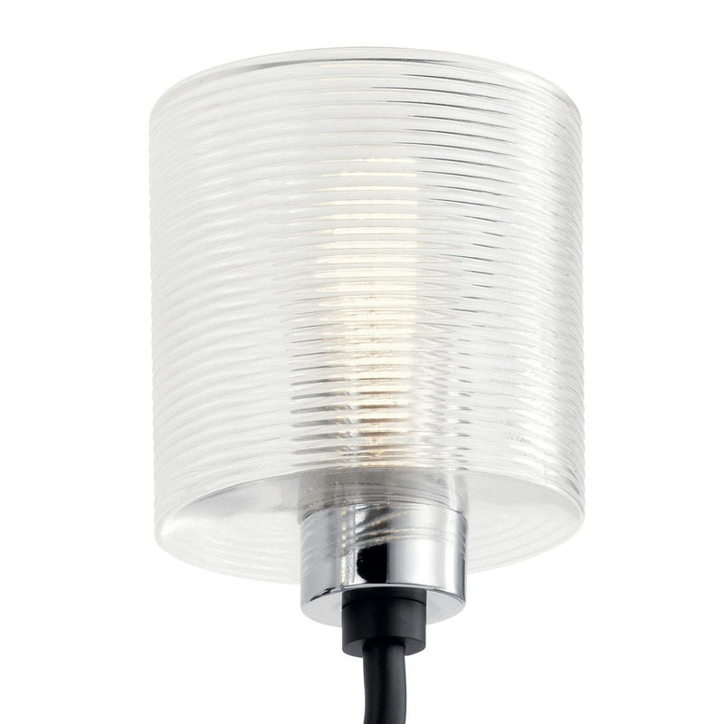 Harvan Wall Sconce Black 3 Lights By Kichler  Detailed View