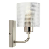 Harvan Wall Sconce Satin Nickel 1 Light By Kichler Side View