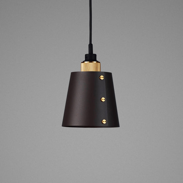 Hooked Pendant with Shade Small Graphite Brass By Buster And Punch Detailed View