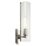 Jemsa Wall Sconce Brushed Nickel By Kichler Side View1