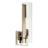 Jemsa Wall Sconce Polished Nickel By Kichler Side View
