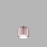 Jube Pendant Light By Vistosi, Tall, Color: Amethyst, Matte Gold, , | Casa Di Luce Lighting