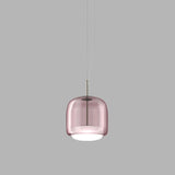 Jube Pendant Light By Vistosi, Tall, Color: Amethyst, Matte Steel, , | Casa Di Luce Lighting
