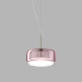 Jube Pendant Light By Vistosi, Wide, Color: Amethyst, Matte Steel, , | Casa Di Luce Lighting