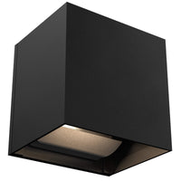 LEDWALL G CC Square Directional Wall Sconce Black By DALS