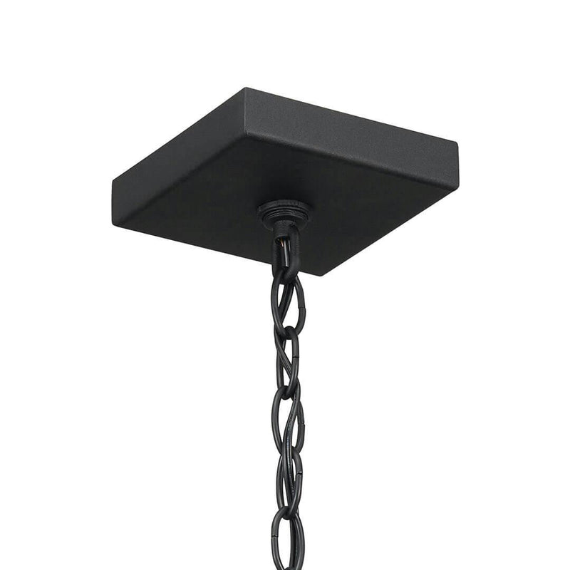 Lahden Outdoor Hanging Light Black Textured By Kichler Canopy View