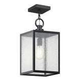 Lahden Outdoor Hanging Light Black Textured By Kichler Close View