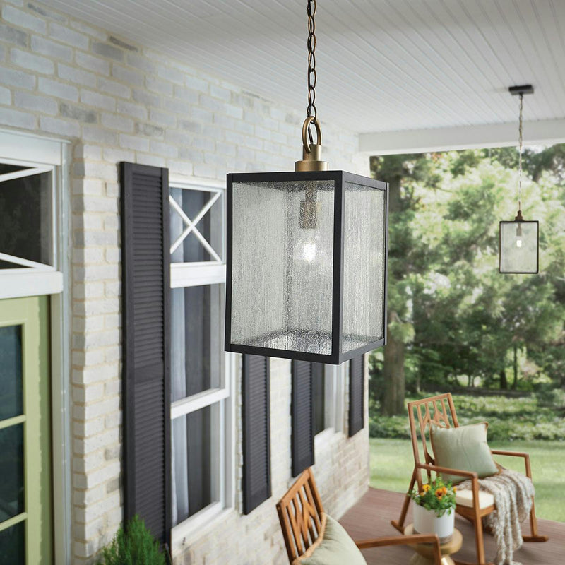 Lahden Outdoor Hanging Light Weathered Zinc By Kichler Lifestyle View3
