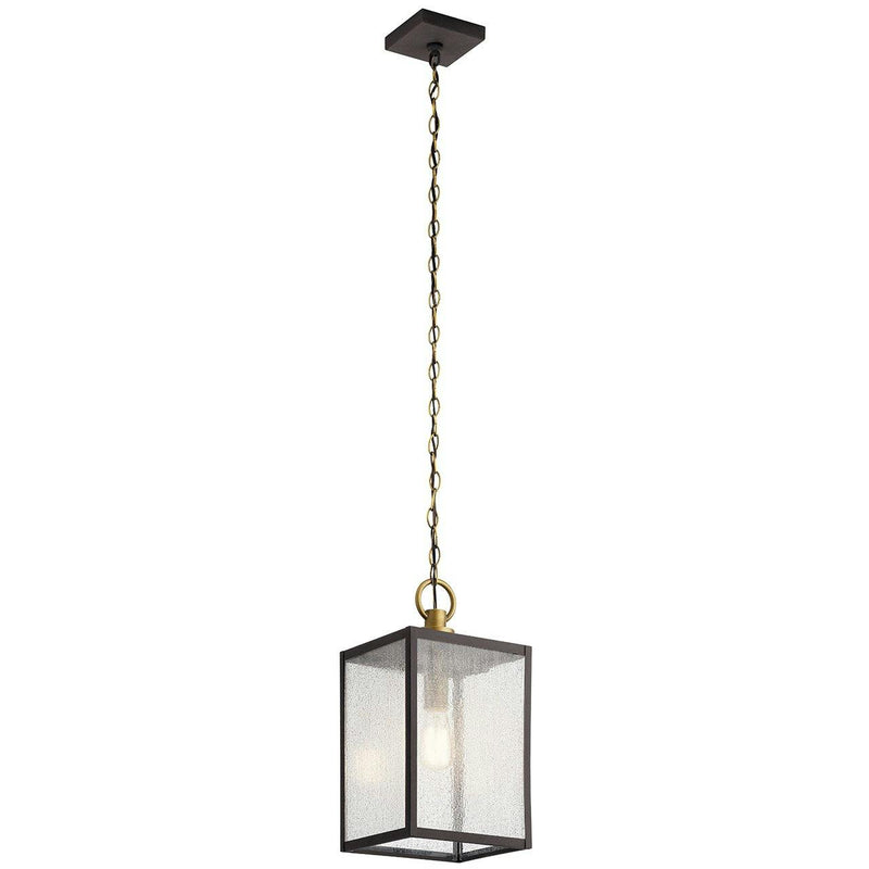 Lahden Outdoor Hanging Light Weathered Zinc By Kichler