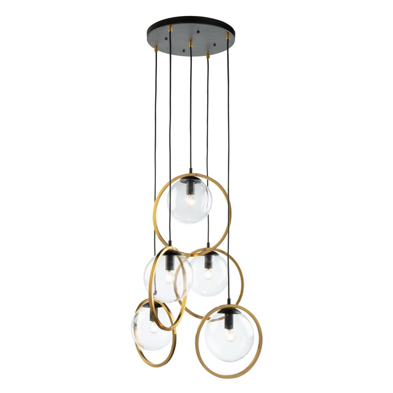 Lugano Multi Light Pendant 5 Lights By Artcraft